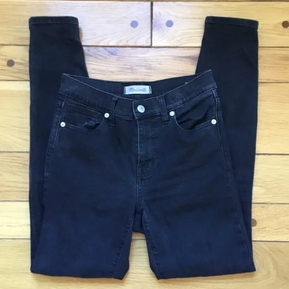 Madewell Black 9” High Riser Skinny Skinny Jeans - Picture 4 of 11